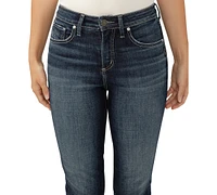 Silver Jeans Co. Women's Avery High-Rise Curvy-Fit Denim Capri