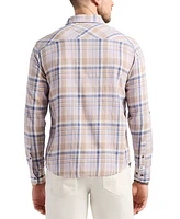 Men's Simbio Tailored Fit Long Sleeve Plaid Button-Front Shirt
