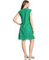 Jones New York Women's Medallion Lace Swing Dress