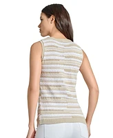 Jones New York Women's Textured Sleeveless Sweater
