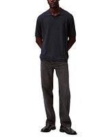 Calvin Klein Men's Textured Pullover Open-Collar Polo Shirt