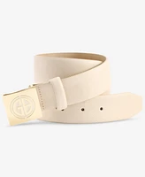 Giani Bernini Logo Plaque-Buckle Faux-Leather Belt
