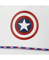Marvel Universe Captain America Shield Adult White Elite Flex Snapback Hat