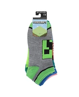 Minecraft Women's Character Heads 5-Pair Ankle Socks