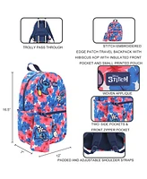 Stitch Hibiscus Aop 16" Travel Backpack