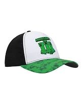 Minecraft Boys Creepers Logo Youth Colorblock Traditional Adjustable Hat