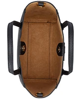 Lauren Ralph Pebbled Leather Small Cameryn Tote Bag