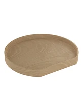 Rev-a-Shelf 22" Lazy Susan D-Shaped w/ Swivel Bearings, 4WLS201-22-BS52