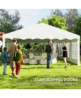 Outsunny 16.5' x 33' Party Tent Canopy with Removable Sidewalls,