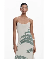 Desigual Women's Palm texture dress