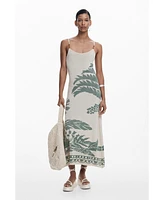 Desigual Women's Palm texture dress