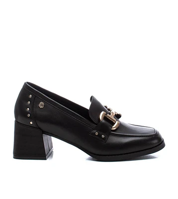 Carmela Leather Collection Women's Heeled Loafers by Xti