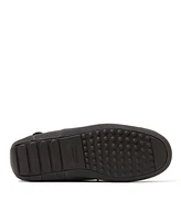 Dearfoams Men's Fireside By Melbourne Genuine Shearling Moccasin Slipper