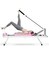 Pilates core bed, foldable home high quality, yoga studio with the same commercial fitness equipment, pink