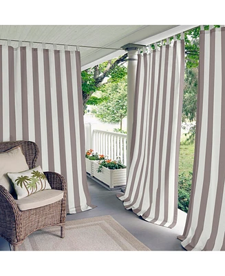 Elrene Home Fashions Highland Stripe Indoor/Outdoor Window Curtain