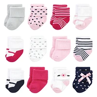 Little Treasure Baby Boys Cotton Rich Terry Socks -Pack, Polished