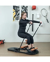 Soozier Sissy Squat Machine Hip Thrust with Push Up Sd,