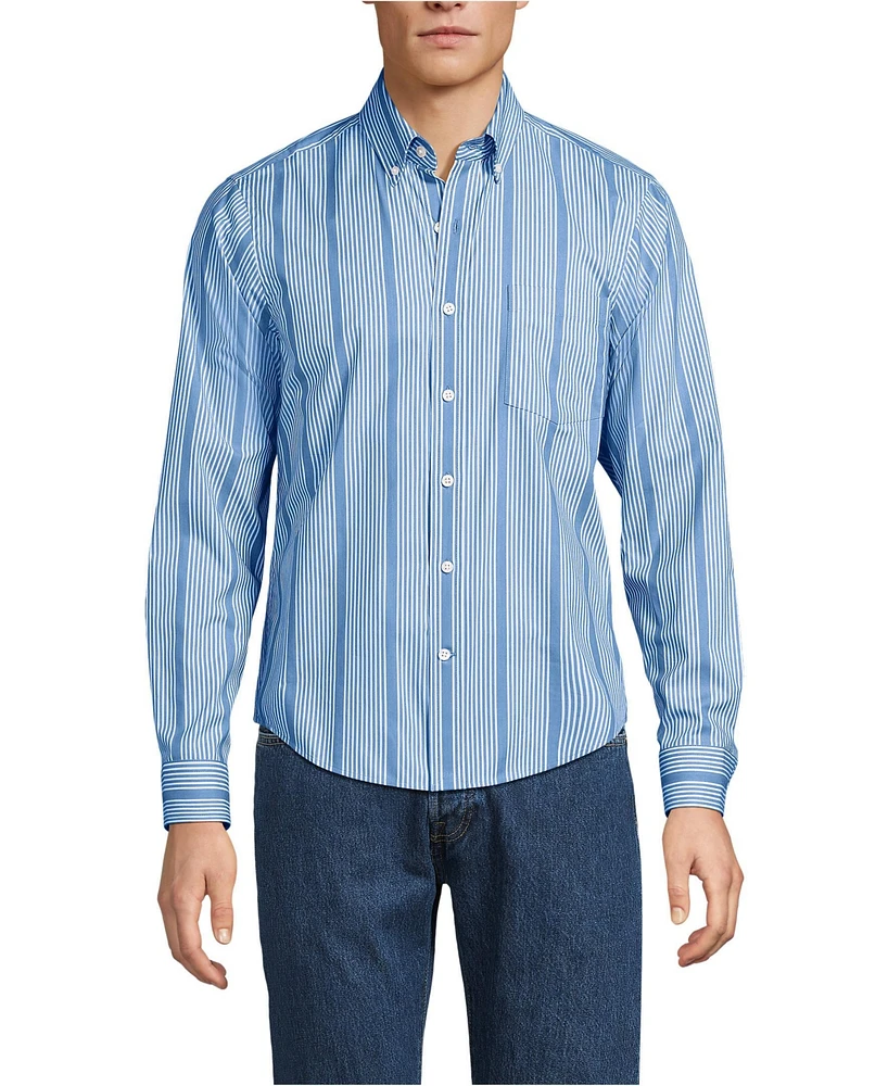 Lands' End Men's Long Sleeve Travel Kit Shirt