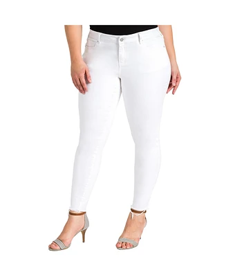 Plus Women's Released Hem Skinny Premium Jeans