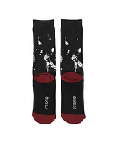 Chucky Men's Uv Color Change Hi I'm Black Athletic Crew Socks