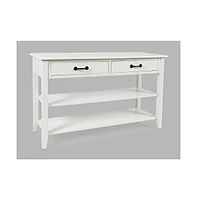 North Fork Acacia 2 Drawer Sofa Table