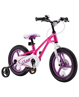 RoyalBaby RoyalMg Galaxy Fleet 16" Children Kids Bicycle w/2 Disc Brakes, Training Wheels, and Kickstand, for Boys and Girls Ages 4 to 7