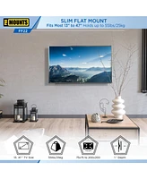 ProMounts Flat / Fixed Tv Wall Mount for 13" to 47" TVs, Holds up to 55lbs