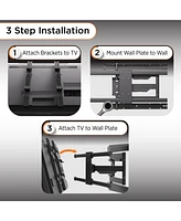 ProMounts Premium Articulating / Full Motion Tv Wall Mount For 42" to 75" TVs Up to 90lbs