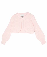 Rare Editions Toddler and Little Girls Pointelle Crochet Cardigan