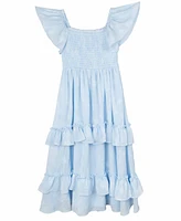 Rare Editions Little and Toddler Girls Floral Chiffon Dress