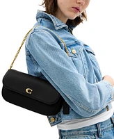 Coach Brook Small Leather Flap Chain Bag