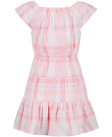 Tommy Hilfiger Big Girls Tiered Flutter Sleeve Dress