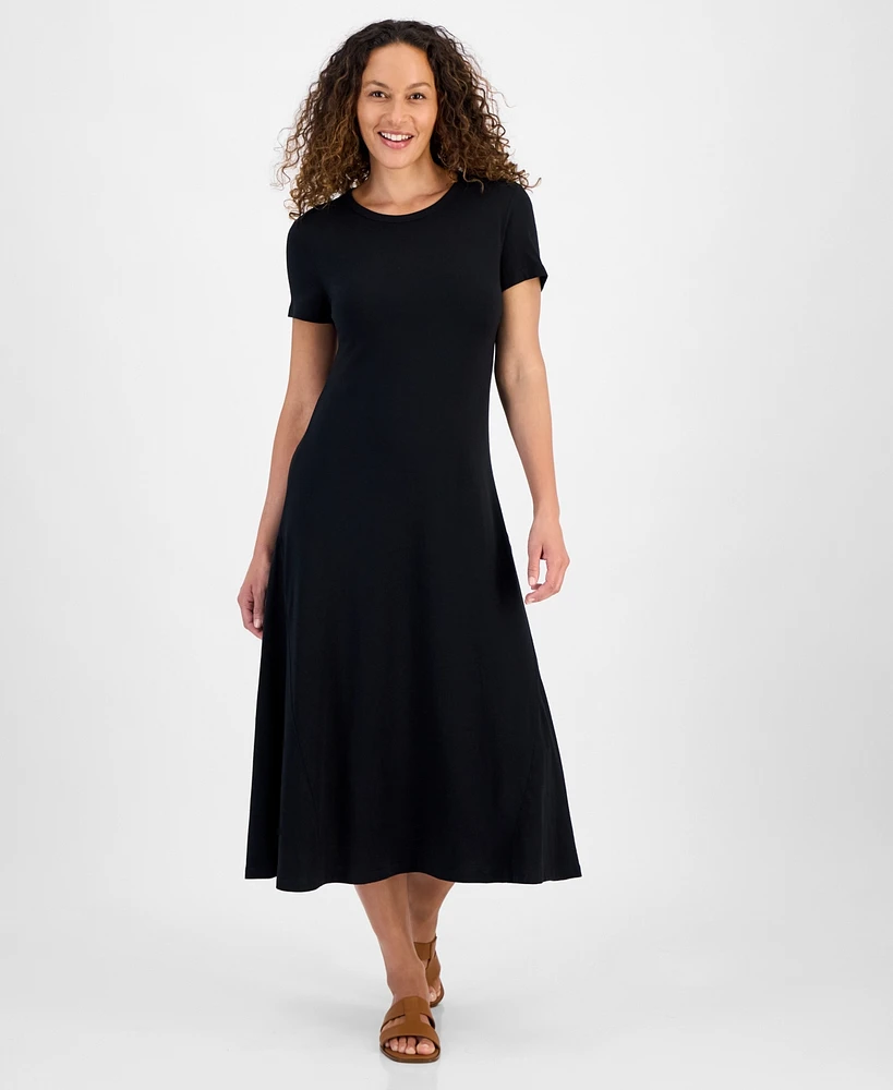 Style & Co Petite T-Shirt Maxi Dress, Exclusively at Macy's