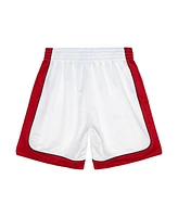 Mitchell & Ness Men's White Miami Heat 2005-06 Hardwood Classics Authentic Shorts