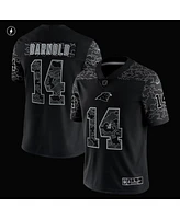 Men's Nike Sam Darnold Black Carolina Panthers Rflctv Limited Jersey