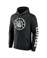 Fanatics Men's Black La Clippers Put Me in Coach Fleece Pullover Hoodie