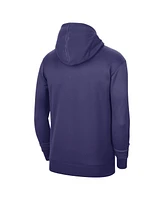 Men's and Women's Jordan Purple Charlotte Hornets 2023/24 Performance Spotlight On-Court Practice Pullover Hoodie