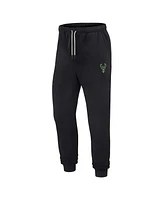 Men's and Women's Fanatics Signature Black Milwaukee Bucks Super Soft Fleece Jogger Pants