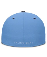 Nike Men's Light Blue/Navy Tampa Bay Rays True Primetime Two-Tone Performance Fitted Hat