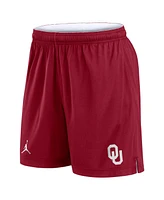Jordan Men's White/Crimson Oklahoma Sooners Primetime Reversible Shorts