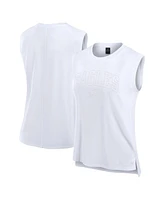 Fanatics Women's White Philadelphia Eagles Studio Gym Tank Top