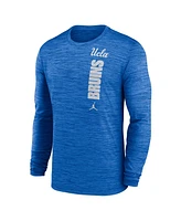 Jordan Men's Blue Ucla Bruins 2024 Sideline Velocity Performance Long Sleeve T-Shirt