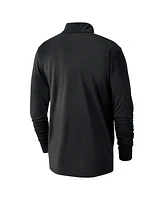 Nike Men's Black La Clippers 2024/25 City Edition Authentic Coaches Performance Half-Zip Top