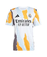 Adidas Big Boys and Girls White Real Madrid 2024/25 Pre-Match Jersey