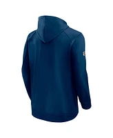 Fanatics Men's Deep Sea Blue Seattle Kraken Authentic Pro Rink Fleece Pullover Hoodie