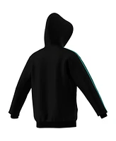 Adidas Men's Black Mercedes-amg Petronas F1 Team Fan Wear Dna Alphaskin Full-Zip Track Hoodie Jacket