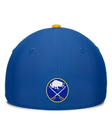 Fanatics Men's Royal/Gold Buffalo Sabres Authentic Pro Rink Team Code Flex Hat