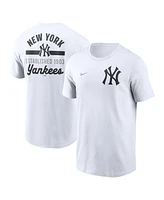 Nike Men's White New York Yankees 2-Hit T-Shirt