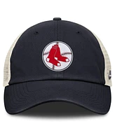 Nike Men's Navy/Natural Boston Red Sox Cooperstown Collection Club Trucker Adjustable Hat