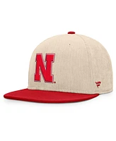 Fanatics Men's Tan Nebraska Huskers Catcher Snapback Hat